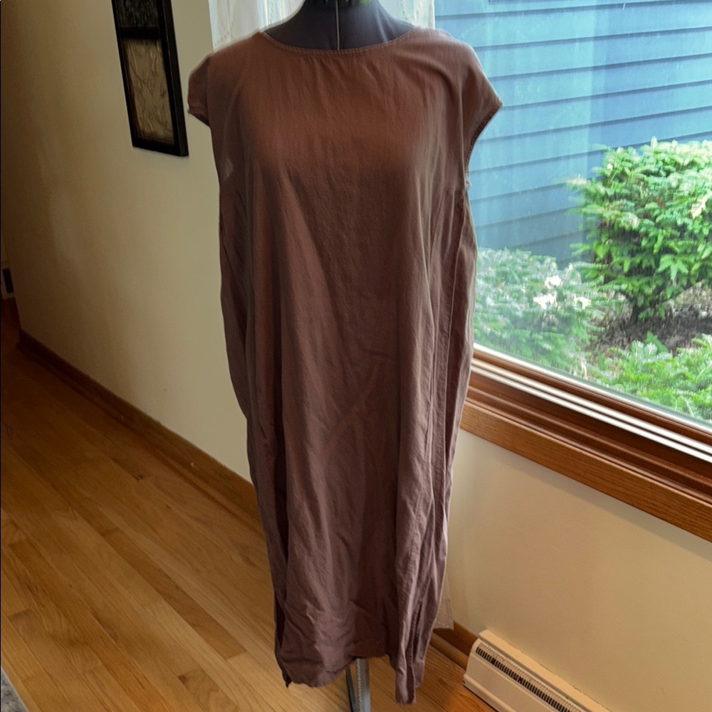 Grade and Gather Brown Sleeveless Dress